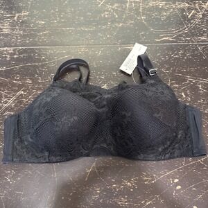 Soma Oh my Gorgeous Bridget Cami Bra Lace Lined Underwire Black Size 36B $48